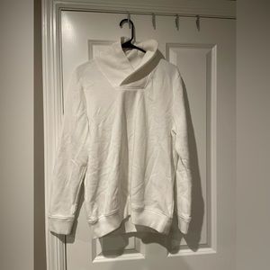 White Turtleneck Sweatshirt